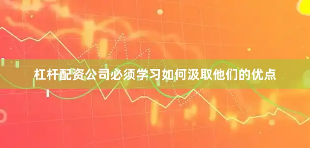 杠杆配资公司必须学习如何汲取他们的优点